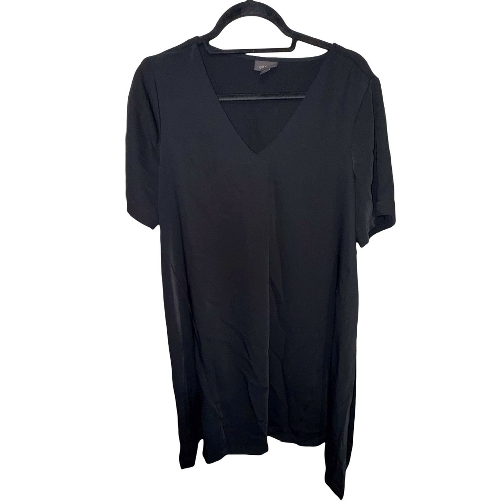 J.Jill  Wearever Collection V-Neck A-Line Black Dress Sz Med Petite